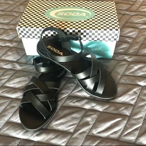 Black sandals from Lola Shoetique/ miss Lola